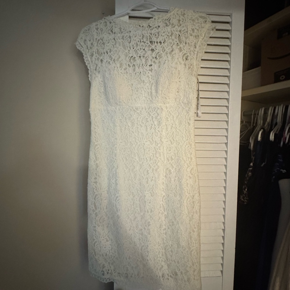 Elegant White Lace Dress